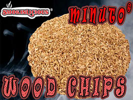 Our Minuto® smoker wood chips are “diced” into regular shapes!&nbsp; Making them perfectly sized smoker wood&nbsp; chips for all Commercial smokehouses.